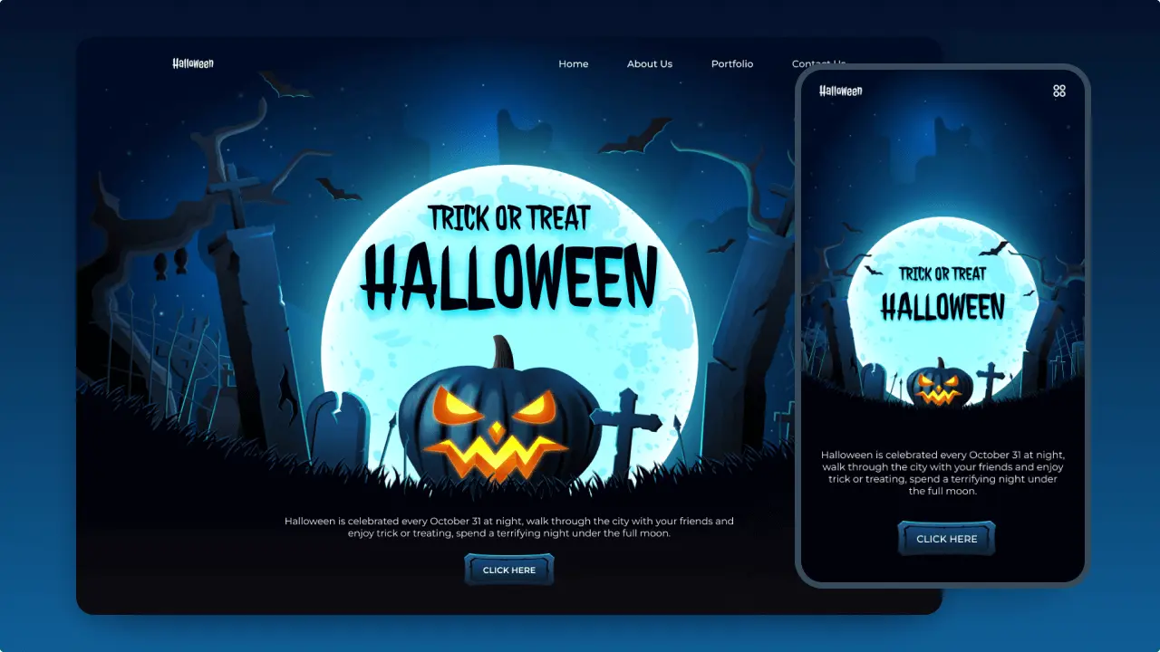Responsive Halloween Website